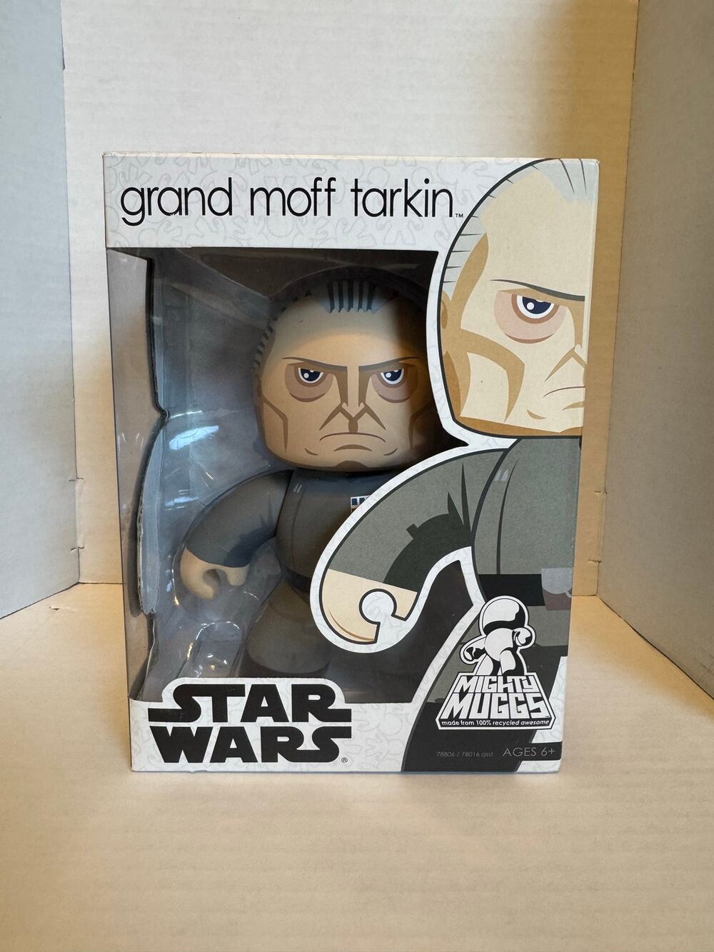 Star Wars Mighty Muggs Grand Moff Tarkin Hasbro 2008 Vinyl Figure New in Box